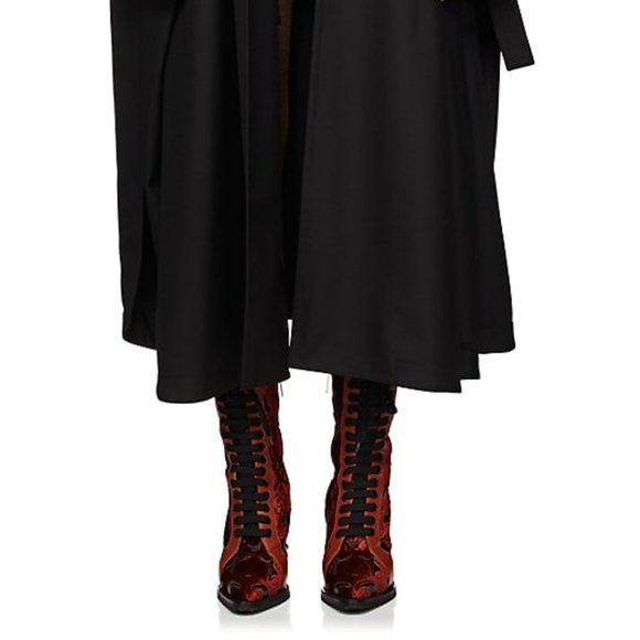 NIB Chloe Rylee Velvet & Leather Ankle Boots Size 39 - Picture 7 of 12